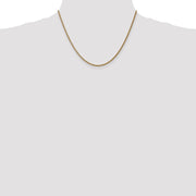 14K 1.05mm Spiga with Spring Ring Clasp Chain