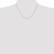 14K White Gold 1mm Parisian Wheat with Lobster Clasp Chain
