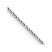 14K White Gold 1mm Parisian Wheat with Lobster Clasp Chain