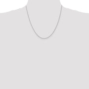 14K White Gold 1.5mm Parisian Wheat with Lobster Clasp Chain