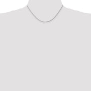 14K White Gold 1.75mm Parisian Wheat with Lobster Clasp Chain