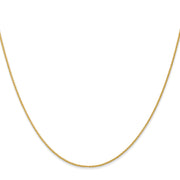 14k 1mm Parisian Wheat with Lobster Clasp Chain