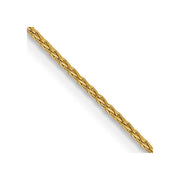14k 1mm Parisian Wheat with Lobster Clasp Chain