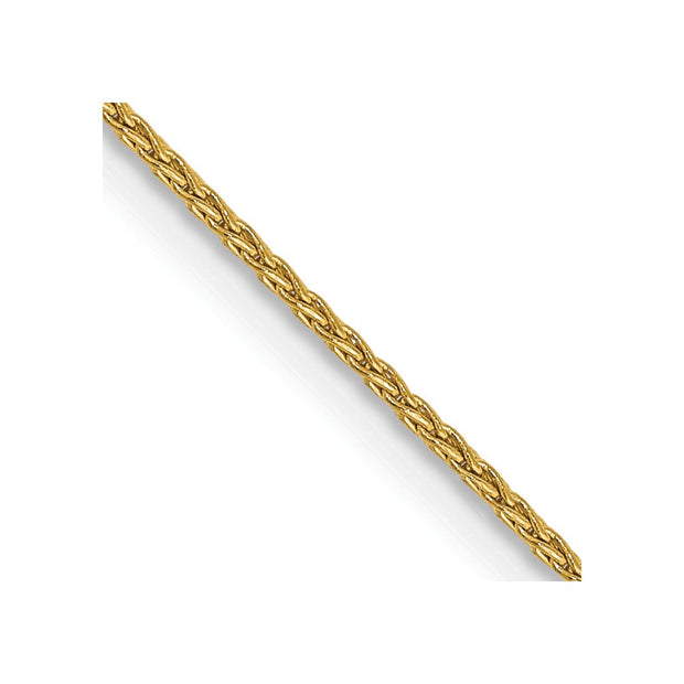 14k 1mm Parisian Wheat with Lobster Clasp Chain