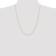 14k 1.2mm Parisian Wheat with Lobster Clasp Chain