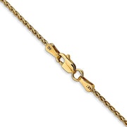 14k 1.5mm Parisian Wheat with Lobster Clasp Chain