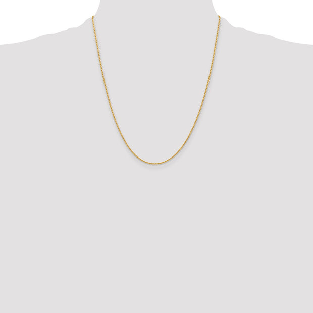 14k 1.5mm Parisian Wheat with Lobster Clasp Chain