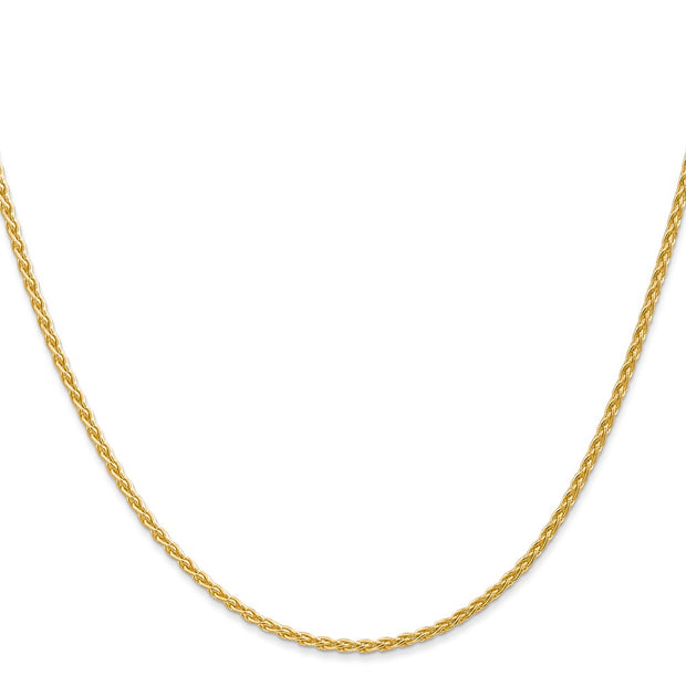 14k 1.75mm Parisian Wheat with Lobster Clasp Chain