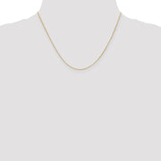 14K .7mm Round Parisian Wheat with Lobster Clasp Chain