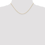 14K 1mm Round Parisian Wheat with Lobster Clasp Chain