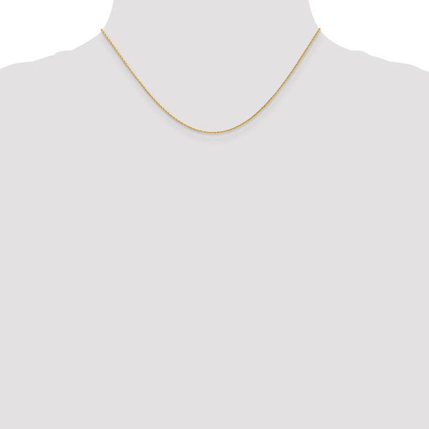 14K 1mm Round Parisian Wheat with Lobster Clasp Chain