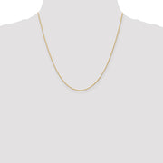 14K 1mm Round Parisian Wheat with Lobster Clasp Chain