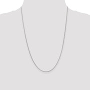 14K White Gold 1.55mm Rolo with Lobster Clasp Pendant Chain