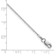 14k WG .8mm Forzantine Cable Chain Anklet