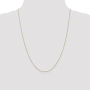 14K .8mm Diamond-cut Cable with Lobster Clasp Chain