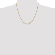 14K 1.40mm Singapore with Spring Ring Clasp Chain