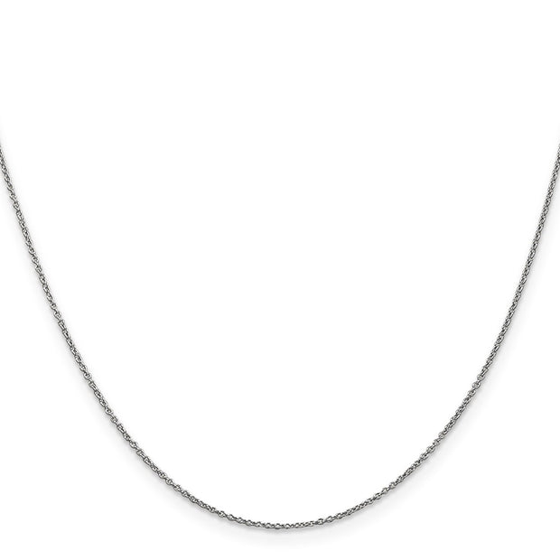 14K White Gold .9mm Cable with Lobster Clasp Chain