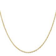 14K 1.10mm Singapore with Spring Ring Clasp Chain