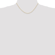 14K 1.10mm Singapore with Spring Ring Clasp Chain