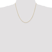 14K 1.10mm Singapore with Spring Ring Clasp Chain