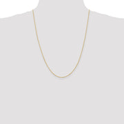 14K 1.10mm Singapore with Spring Ring Clasp Chain