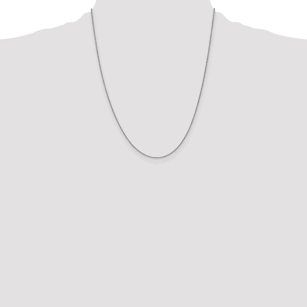 14K White Gold .85mm Spiga with Lobster Clasp Chain