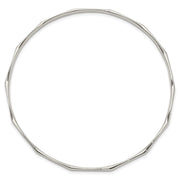 Sterling Silver Scalloped Slip-on Bangle