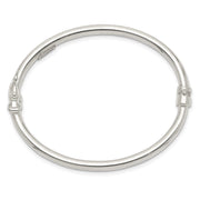 Sterling Silver Polished Hinged Baby Bangle