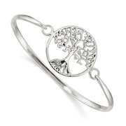 Sterling Silver Tree of Life Bangle