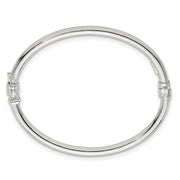 Sterling Silver Polished Hinged Baby Bangle