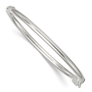 Sterling Silver Polished Hinged Baby Bangle