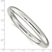 Sterling Silver Slip-on Tube Bangle
