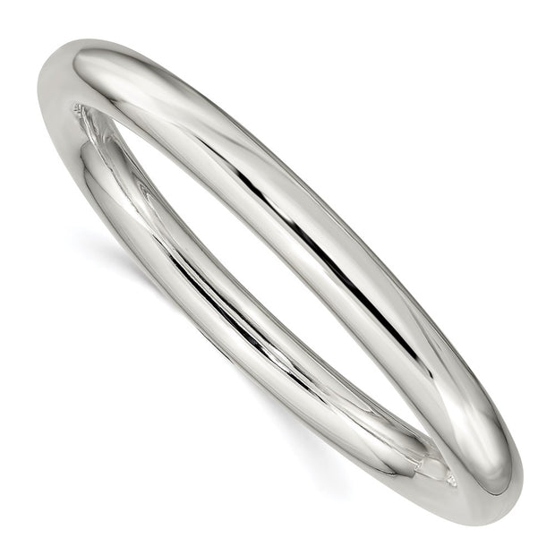 Sterling Silver Slip-on Tube Bangle