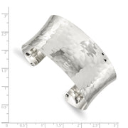 Sterling Silver Hammered Cuff Bangle