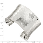 Sterling Silver Hammered Cuff Bangle
