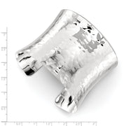 Sterling Silver Hammered Cuff Bangle
