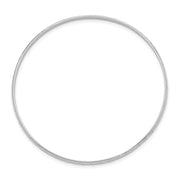 Sterling Silver RH-plated Polished & D/C Slip On Children's Bangle