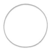 Sterling Silver RH-plated Polished & D/C Slip On Children's Bangle