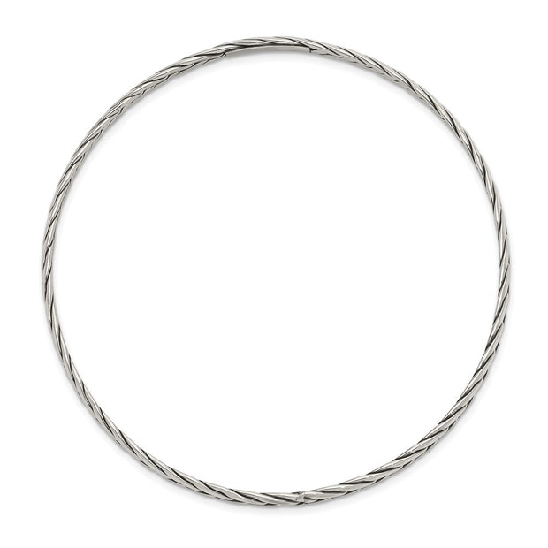 Sterling Silver Antiqued Slip-on Bangle