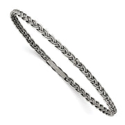 Sterling Silver Antiqued Slip-on Bangle