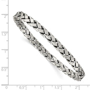 Sterling Silver Antiqued Slip-on Bangle