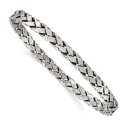 Sterling Silver Antiqued Slip-on Bangle