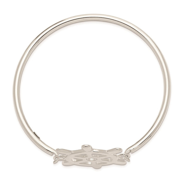 Sterling Silver with Interchangeable Nautical Charms Bangle