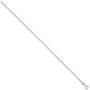 Sterling Silver 1.1mm Box Chain Anklet