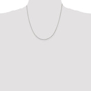Sterling Silver 1.5mm Beveled Oval Cable Chain