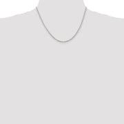 Sterling Silver 2.75mm Beveled Oval Cable Chain