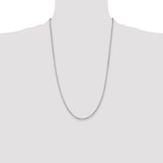 Sterling Silver 2.75mm Beveled Oval Cable Chain
