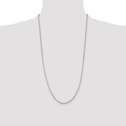 Sterling Silver 2.75mm Beveled Oval Cable Chain