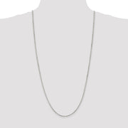 Sterling Silver 2.75mm Beveled Oval Cable Chain