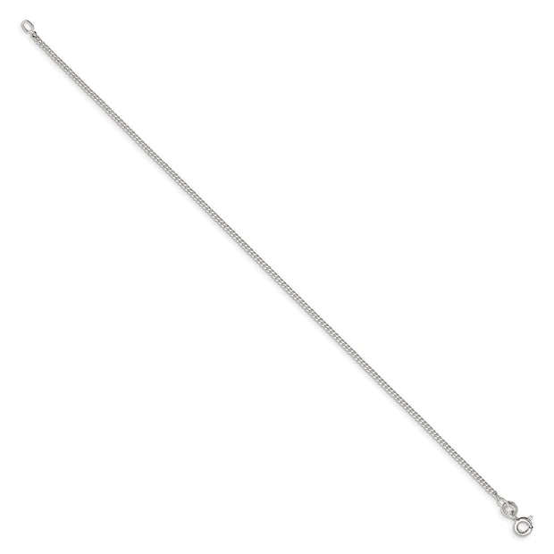 Sterling Silver 1.5mm Curb Chain Anklet